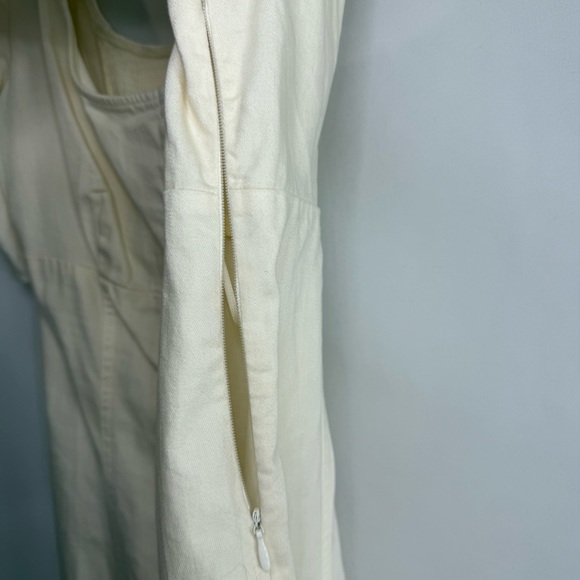 NWT Free People Cheyenne Ivory Denim Mini Dress, size M - Picture 11 of 13